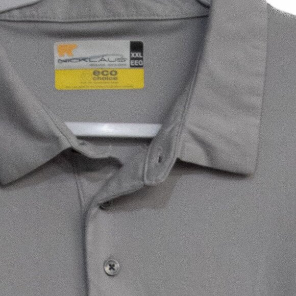 Jack Nicklaus Mens Eco Choice Gray Polo Shirt XXL - Picture 2 of 8